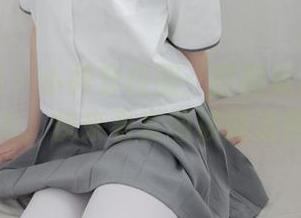 森萝财团 – 小梓穿校服：原图竟然有这种衬衫魔力，快来看套图被她迷倒的你！